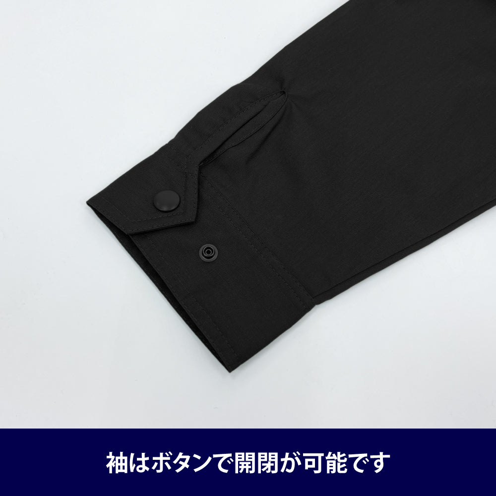 【予約商品】4034-2367 ゆるキャン△ エンジョイキャンピング T/Cコーチジャケット/BLACK-L