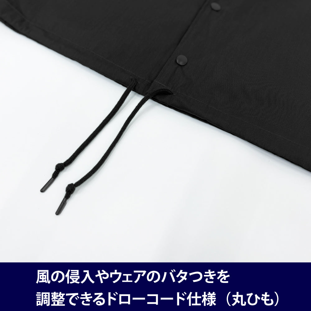 【予約商品】4034-2367 ゆるキャン△ エンジョイキャンピング T/Cコーチジャケット/BLACK-L