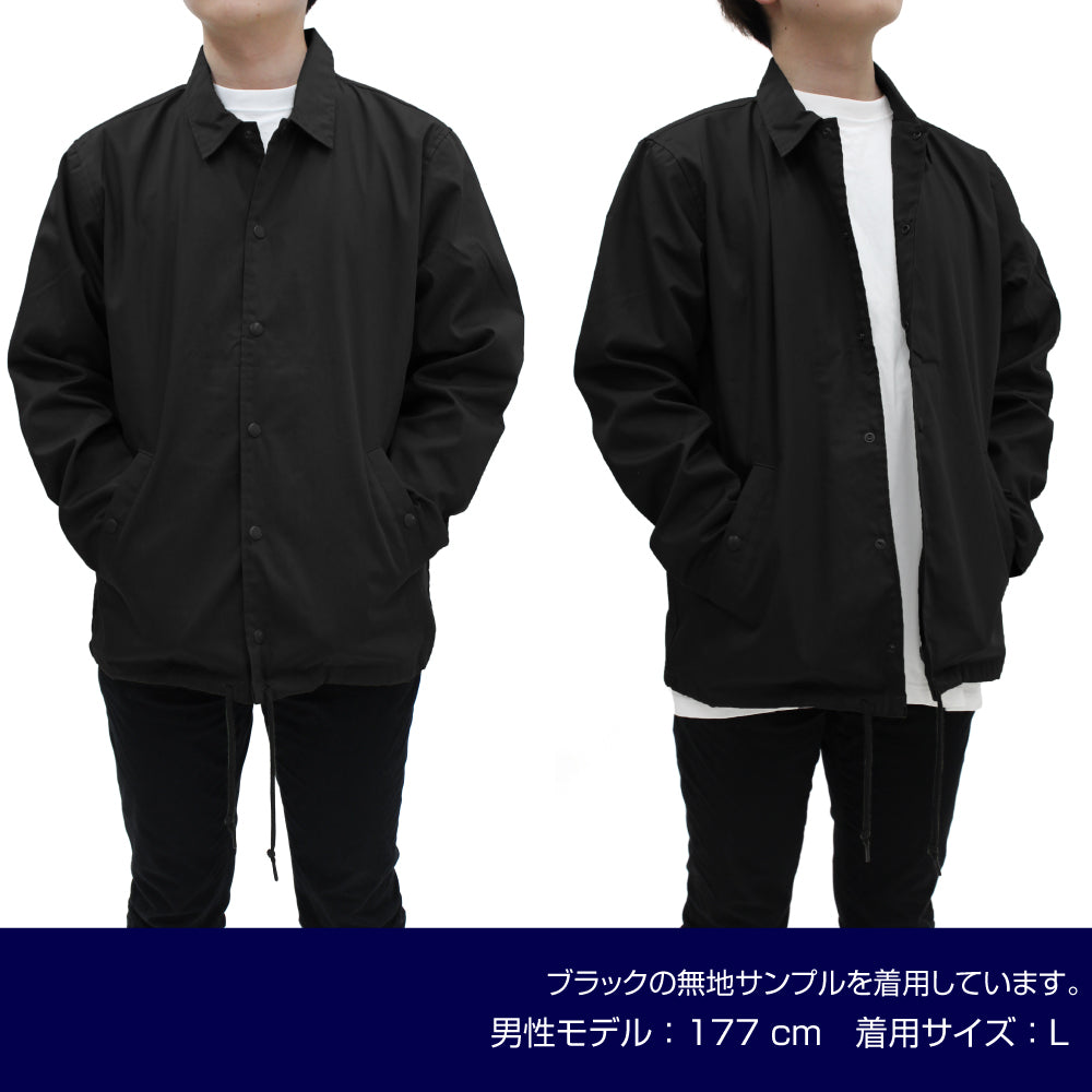 【予約商品】4034-2367 ゆるキャン△ エンジョイキャンピング T/Cコーチジャケット/BLACK-XL
