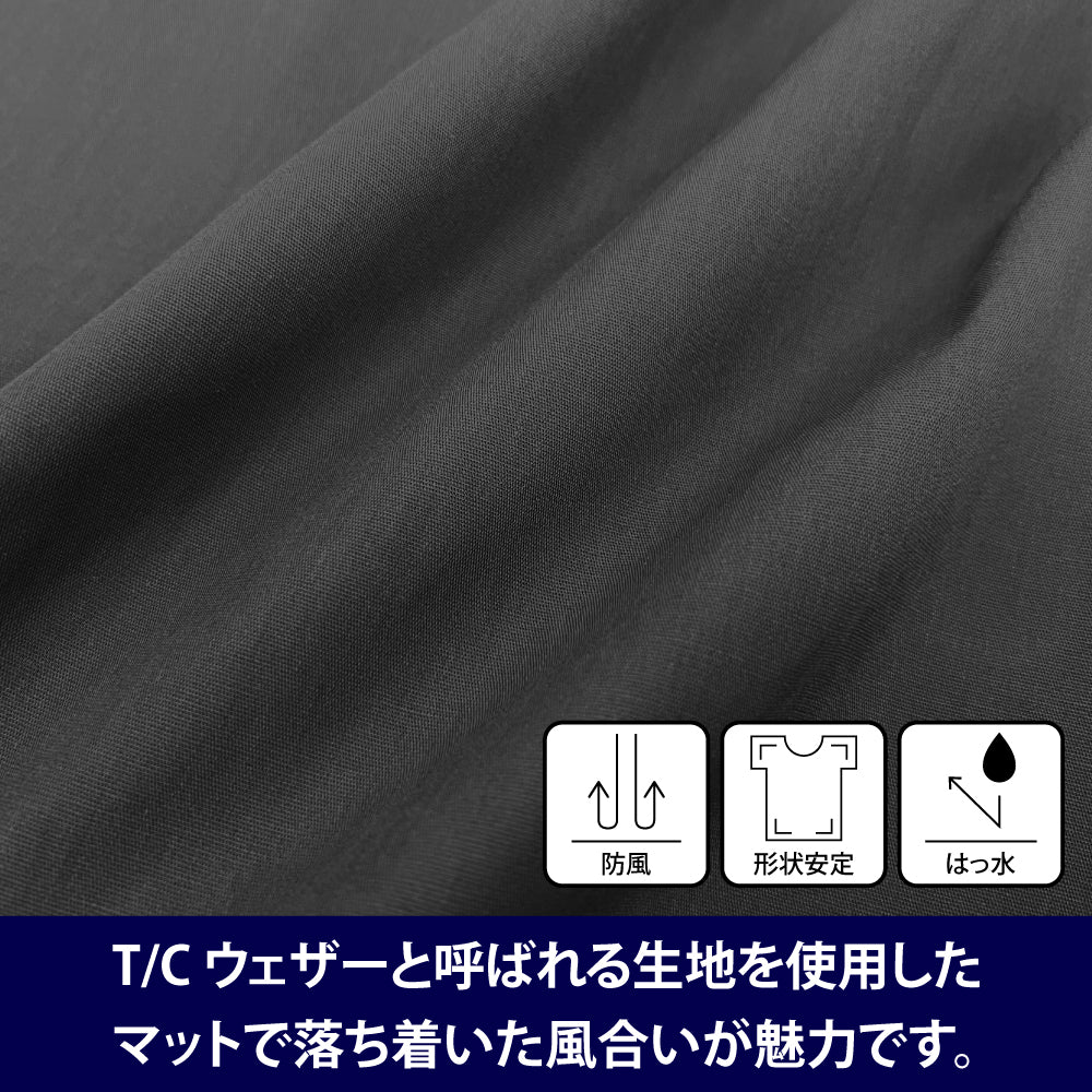 【予約商品】4034-2367 ゆるキャン△ エンジョイキャンピング T/Cコーチジャケット/BLACK-XL