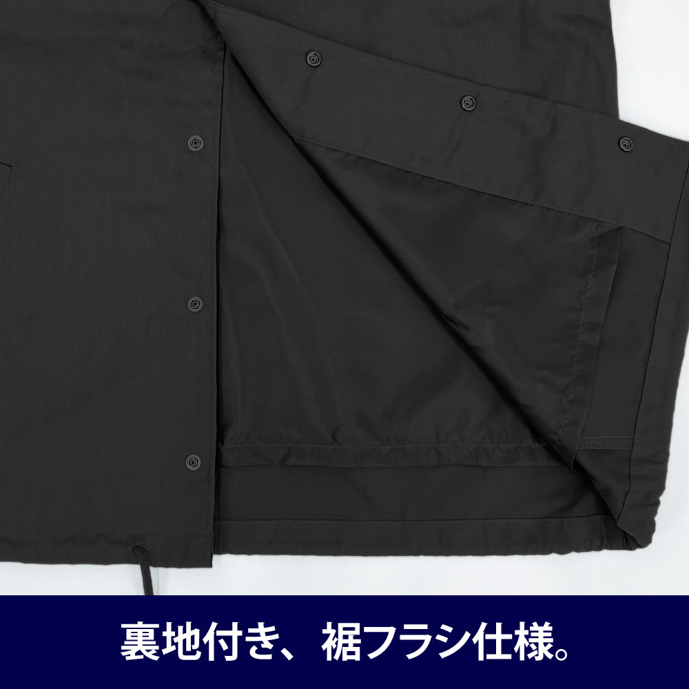 【予約商品】4034-2367 ゆるキャン△ エンジョイキャンピング T/Cコーチジャケット/BLACK-XL