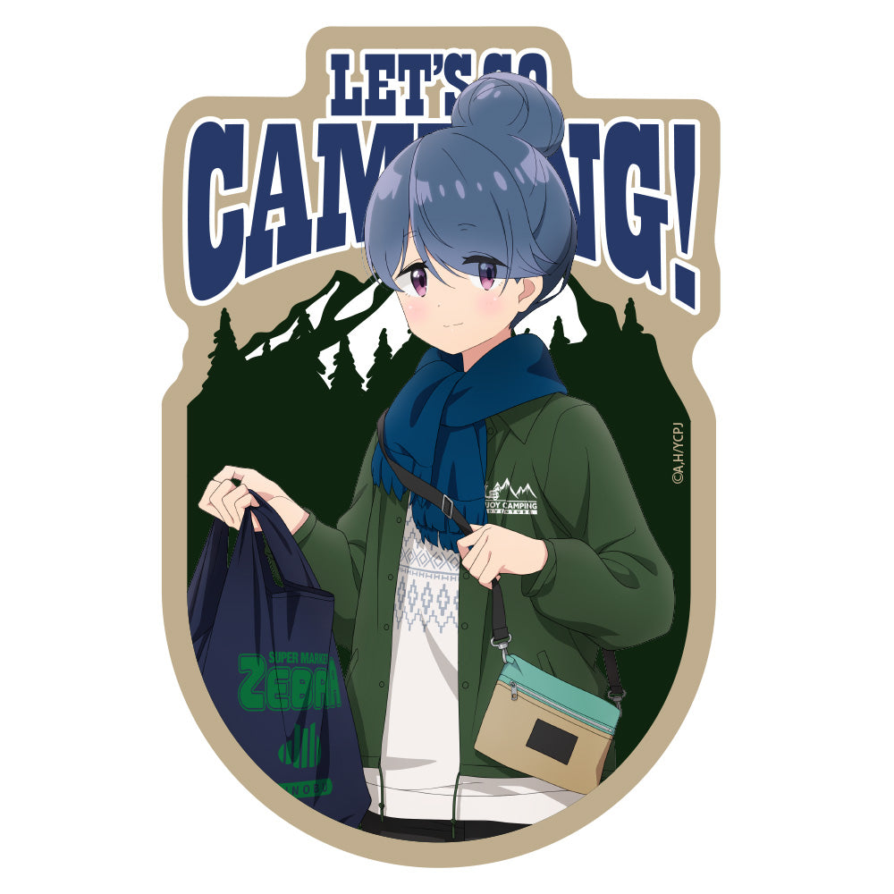 【予約商品】4034-2589 描き下ろし 志摩リン 屋外対応ステッカー ゼブラでお買い物Ver.