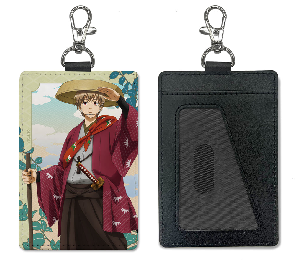 【予約商品】6564-2757 描き下ろし 沖田総悟パスケース(ナスカン付き) 旅装Ver.