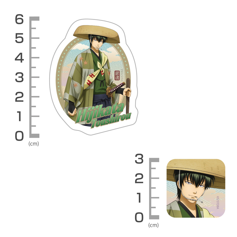 【予約商品】6564-2767 描き下ろし 土方十四郎ミニステッカーセット 旅装Ver.