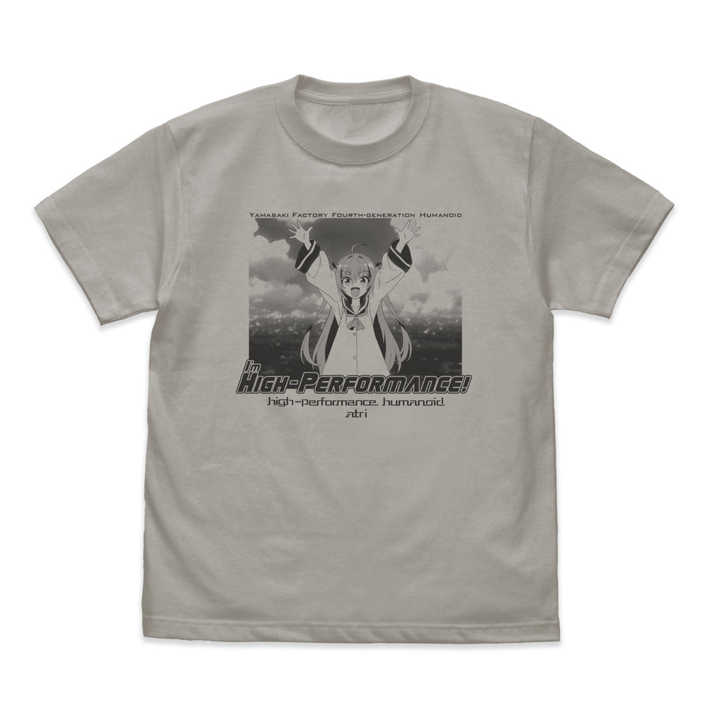【予約商品】3554-2783 アトリ「高性能ですから」 Tシャツ/LIGHT GRAY-S