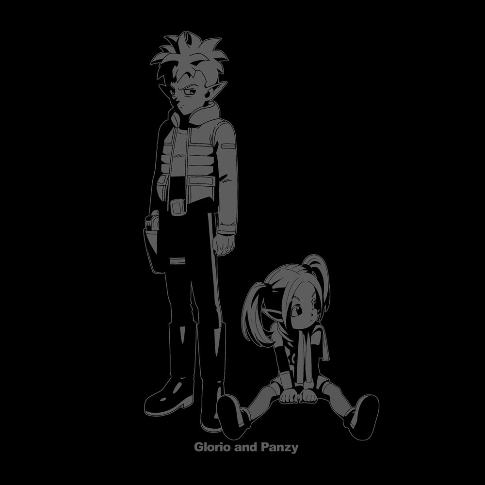 【予約商品】1234-2967 グロリオ&パンジ Tシャツ/BLACK-L