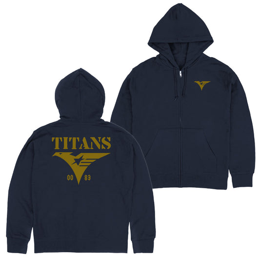【予約商品】0205-0095 ティターンズU.C.0083 ジップパーカー/NAVY-M