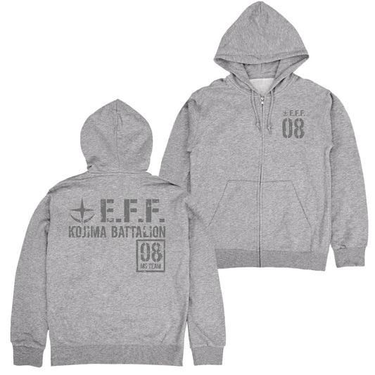 【予約商品】0205-0100 第08MS小隊 ジップパーカー/MIX GRAY-XL