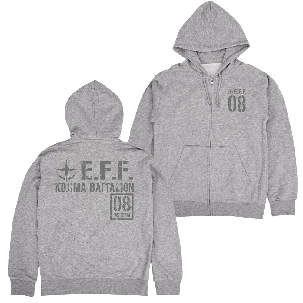 【予約商品】0205-0100 第08MS小隊 ジップパーカー/MIX GRAY-XXL