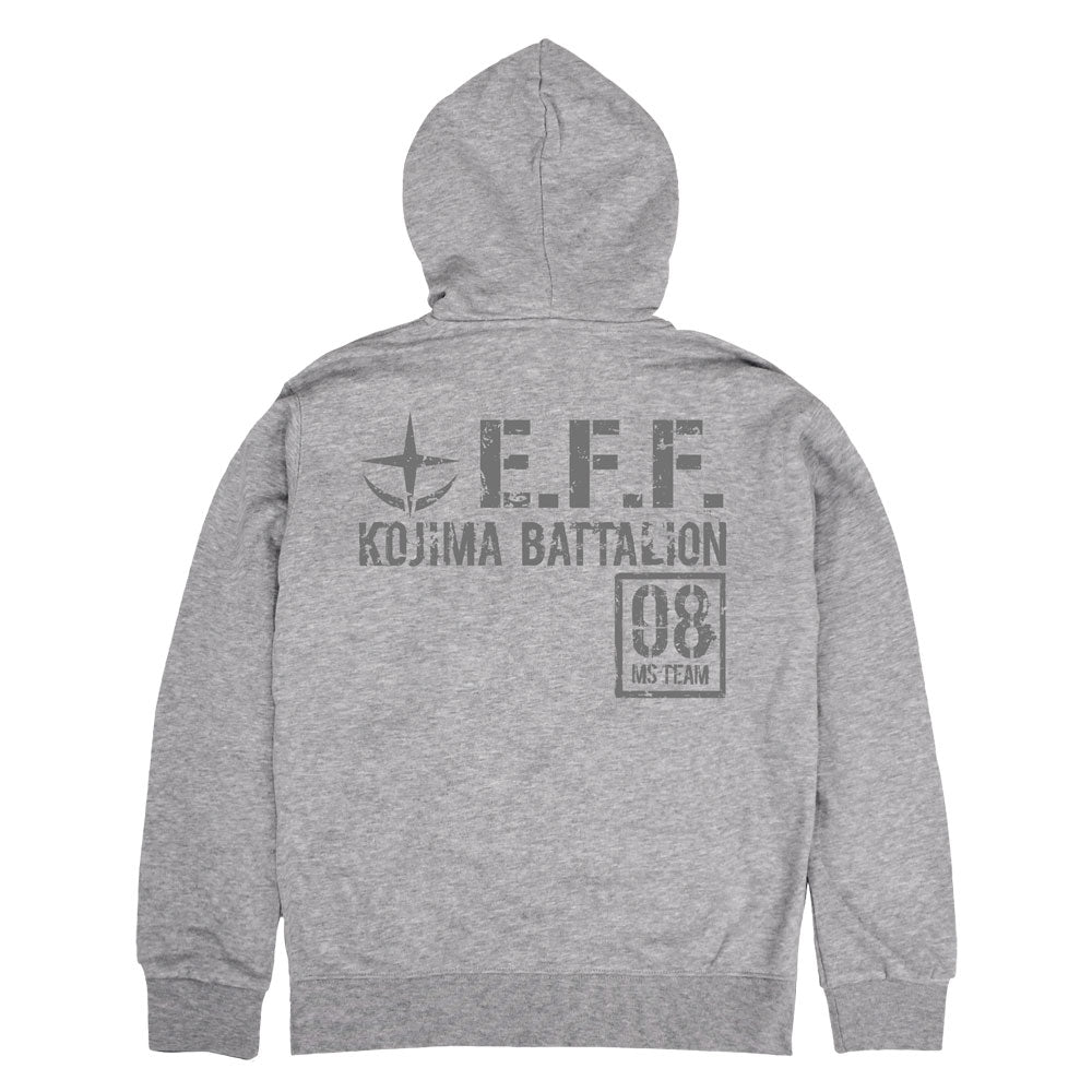 【予約商品】0205-0100 第08MS小隊 ジップパーカー/MIX GRAY-XXL