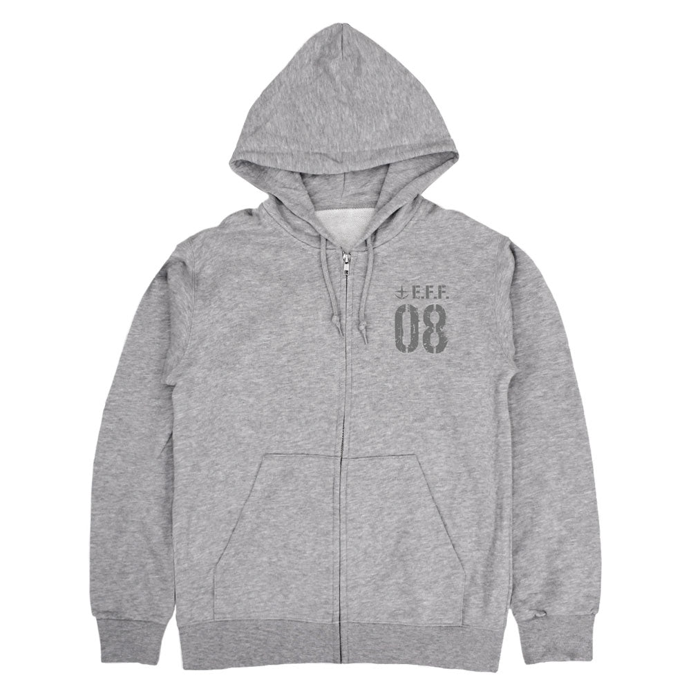 【予約商品】0205-0100 第08MS小隊 ジップパーカー/MIX GRAY-XXL