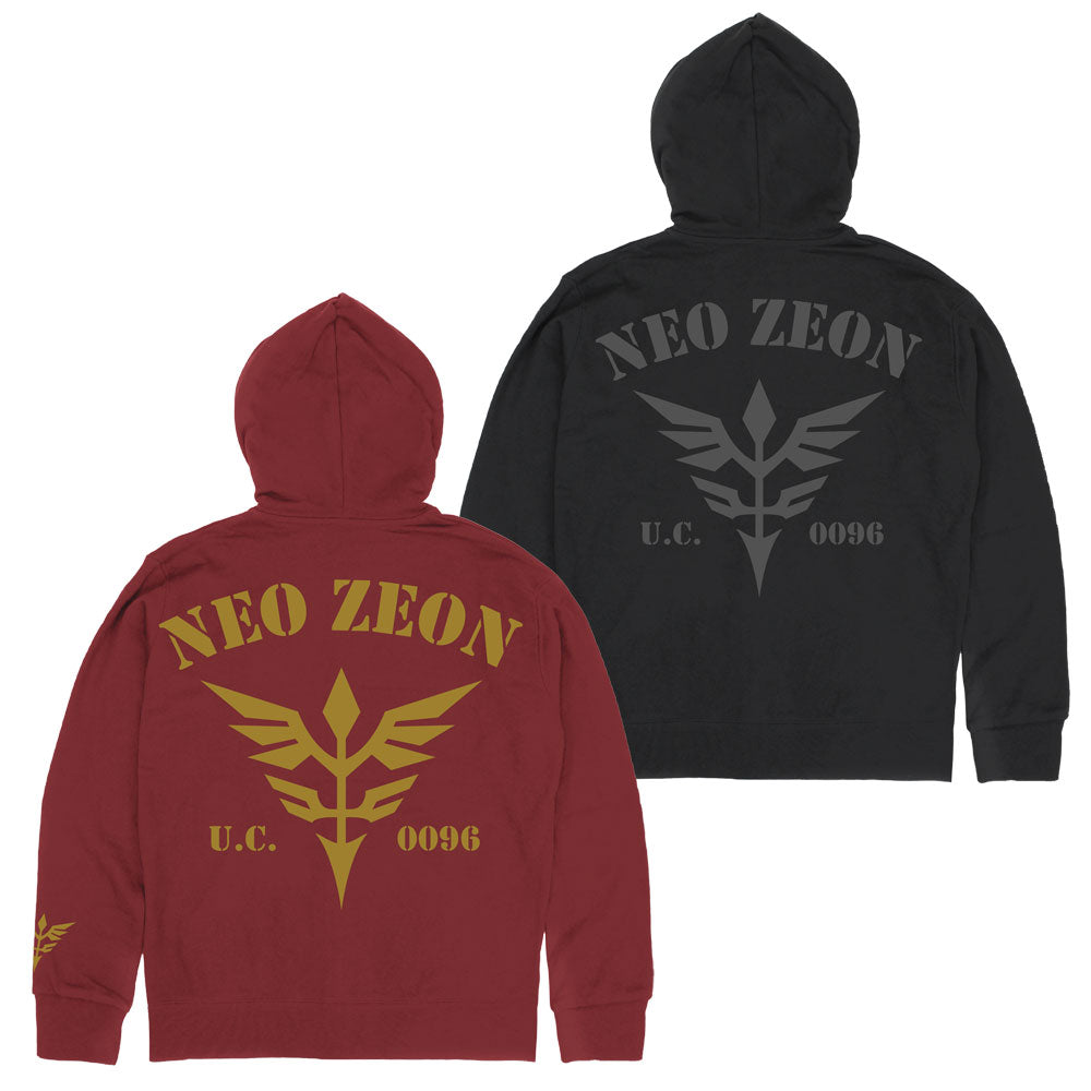 【予約商品】0205-0109 ネオ・ジオンU.C.0096 ジップパーカー/BLACK-XXL