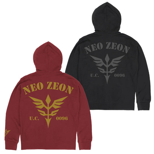 【予約商品】0205-0109 ネオ・ジオンU.C.0096 ジップパーカー/BLACK-XXL