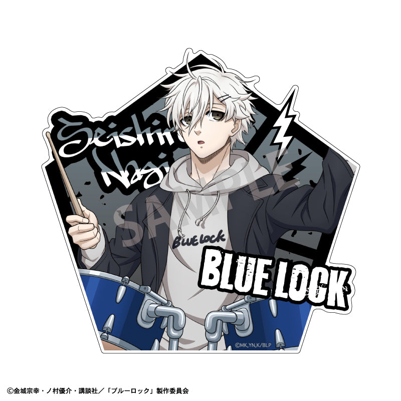 【予約商品】ブルーロック ダイカットステッカー_凪 誠士郎/ロックバンド