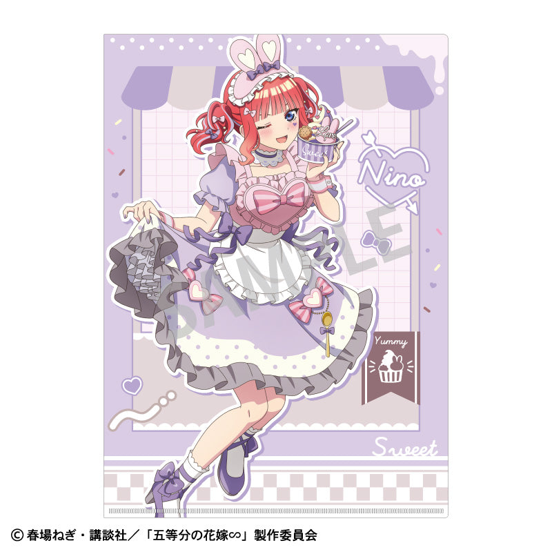 【予約商品】五等分の花嫁∽ A4シングルクリアファイル_中野二乃/アイス屋さん