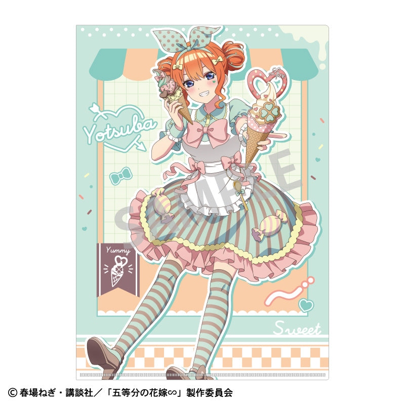 【予約商品】五等分の花嫁∽ A4シングルクリアファイル_中野四葉/アイス屋さん