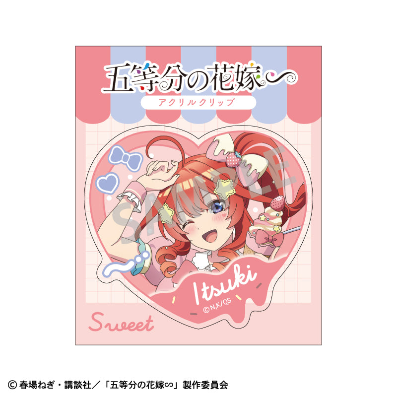 【予約商品】五等分の花嫁∽ アクリルクリップ_中野五月/アイス屋さん