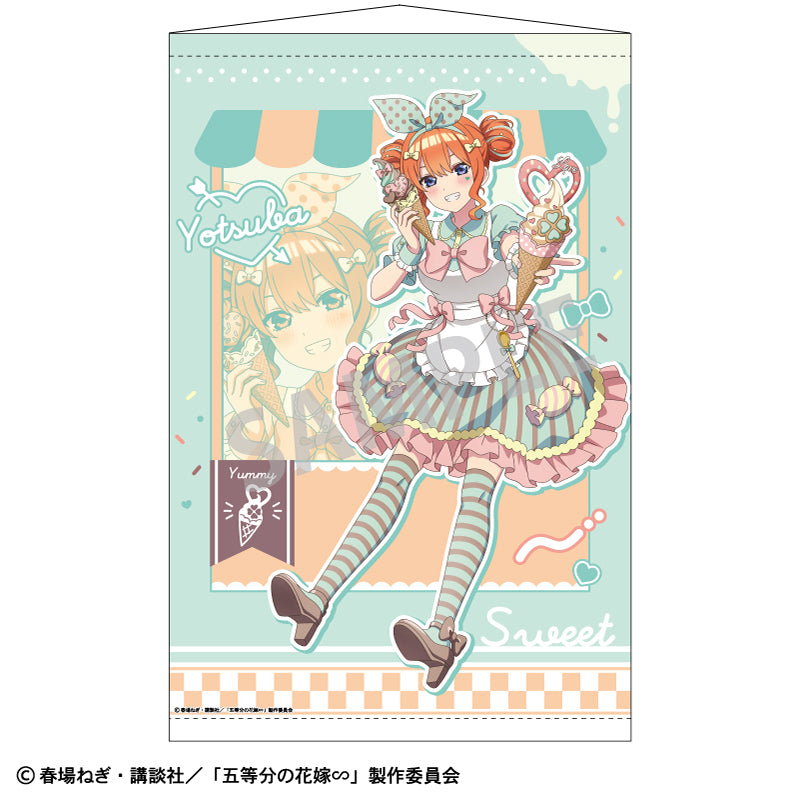 【予約商品】五等分の花嫁∽ B2タぺストリー_中野四葉/アイス屋さん