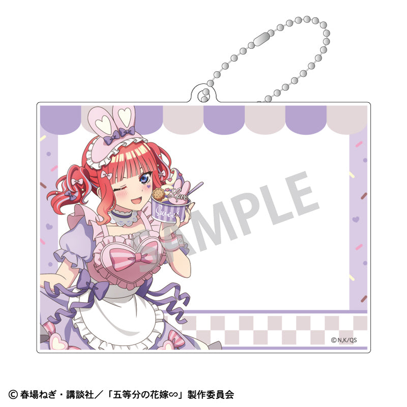 【予約商品】五等分の花嫁∽ フォトフレームアクリルキーホルダー_中野二乃/アイス屋さん
