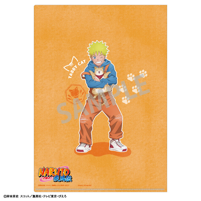 【予約商品】NARUTO-ナルト- 疾風伝 A4シングルクリアファイル_うずまきナルト/少年期×アニマル