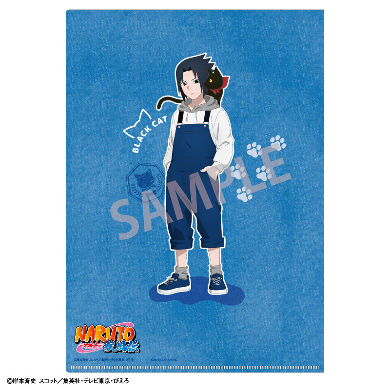 【予約商品】NARUTO-ナルト- 疾風伝 A4シングルクリアファイル_うちはサスケ/少年期×アニマル