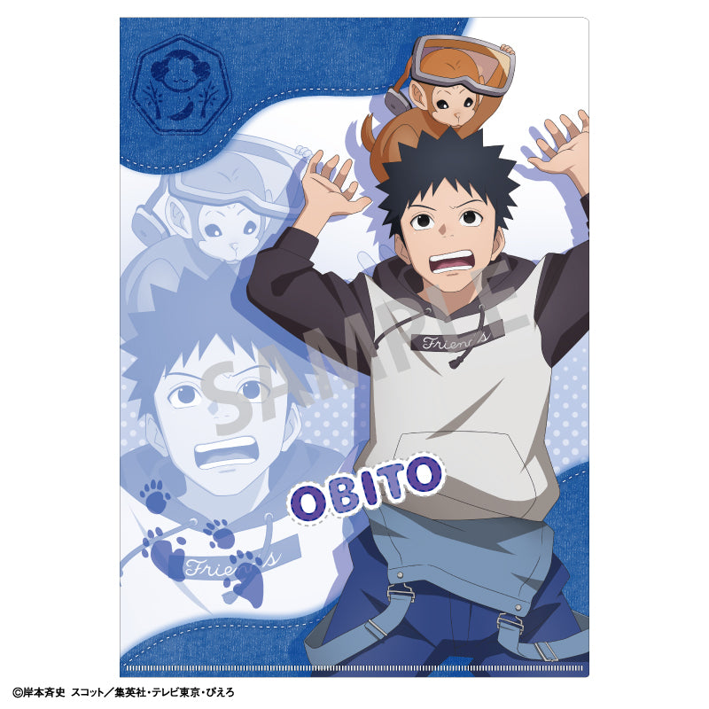 【予約商品】NARUTO-ナルト- 疾風伝 A4シングルクリアファイル_うちはオビト/少年期×アニマル