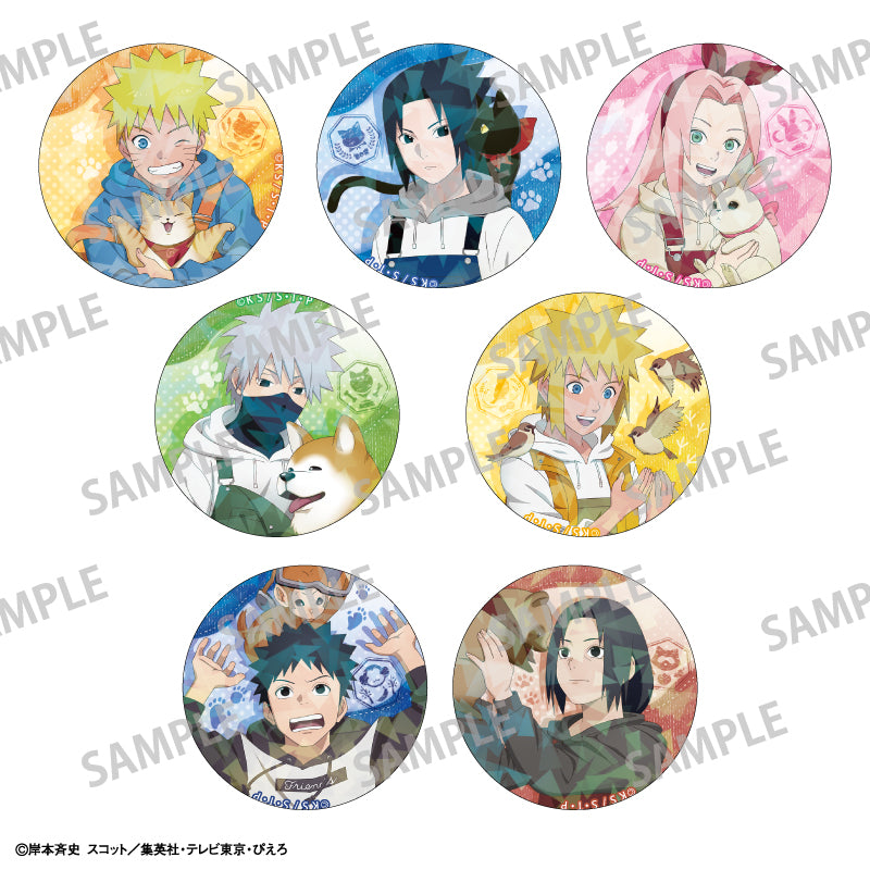 【予約商品】NARUTO-ナルト- 疾風伝 トレーディングホログラム缶バッジ_少年期×アニマル