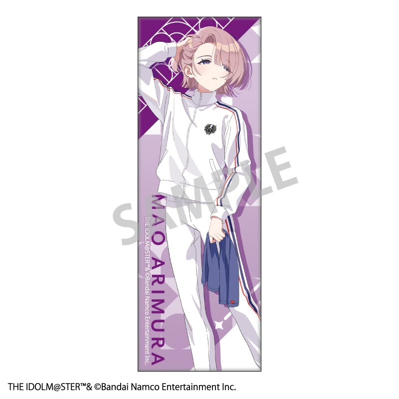 【予約商品】学園アイドルマスター ロングスクエア缶バッジ_有村麻央