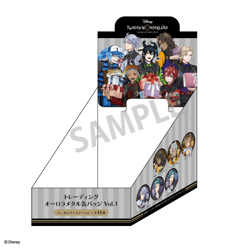 【予約商品】ディズニーツイステッドワンダーランド ユニオンバースデーver. トレーディングオーロラメタル缶バッジvol.1