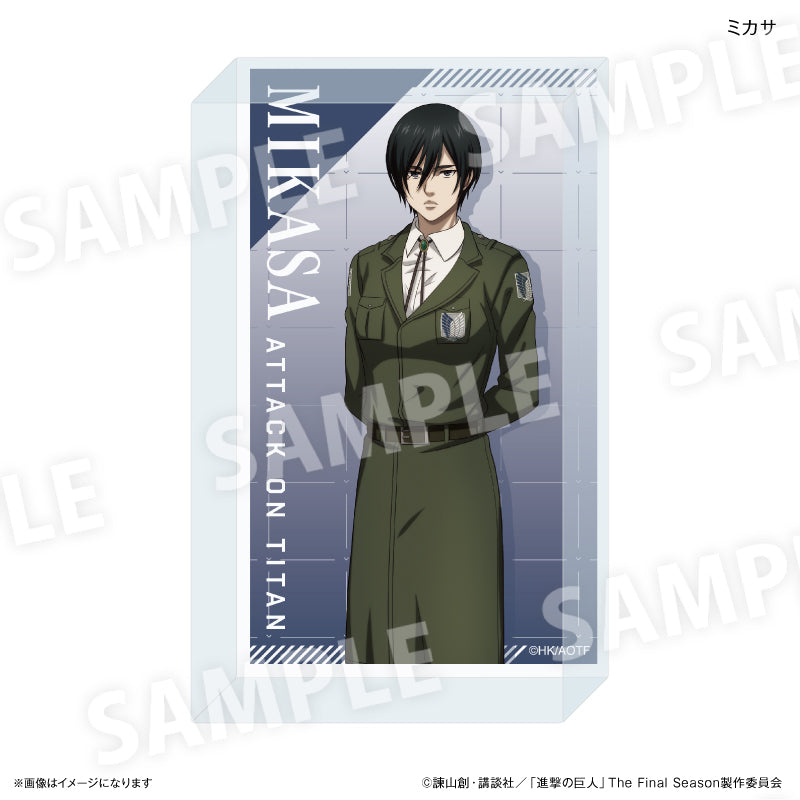 【予約商品】進撃の巨人 アクリルブロック ミカサ