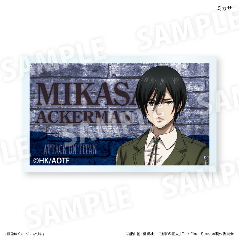 【予約商品】進撃の巨人 ネームバッジ ミカサ