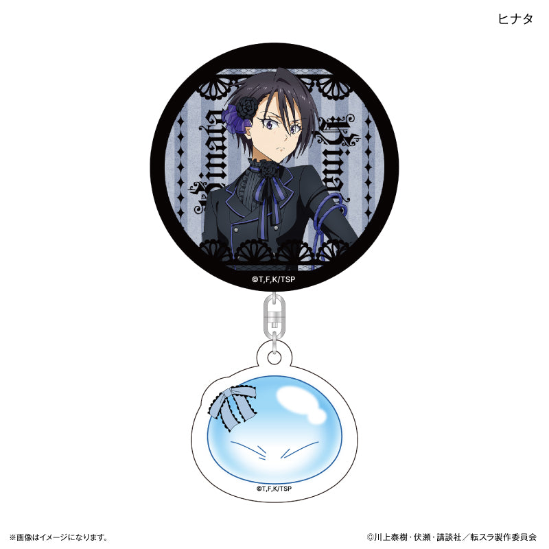 【予約商品】転生したらスライムだった件 アクリルチャーム付き缶バッジ(ゴシック) ヒナタ