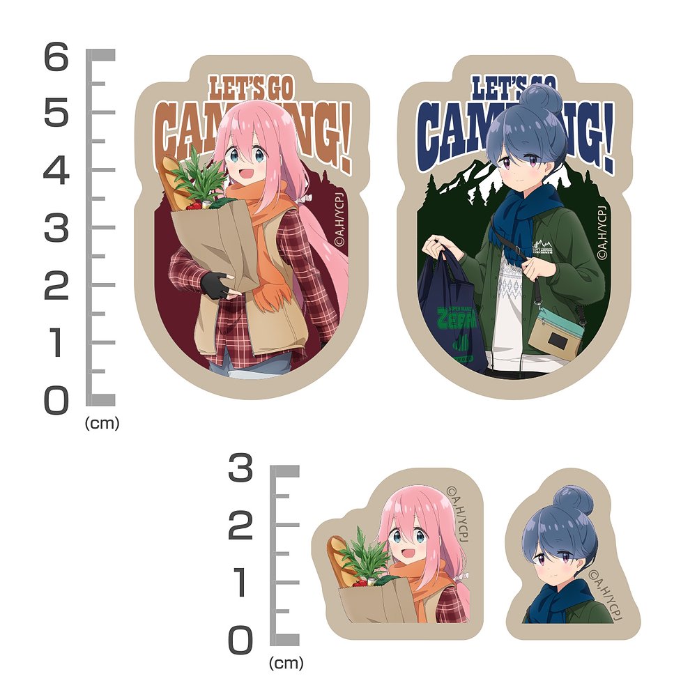【予約商品】4034-2588 描き下ろし リン＆なでしこ ミニステッカーセット ゼブラでお買い物Ver.