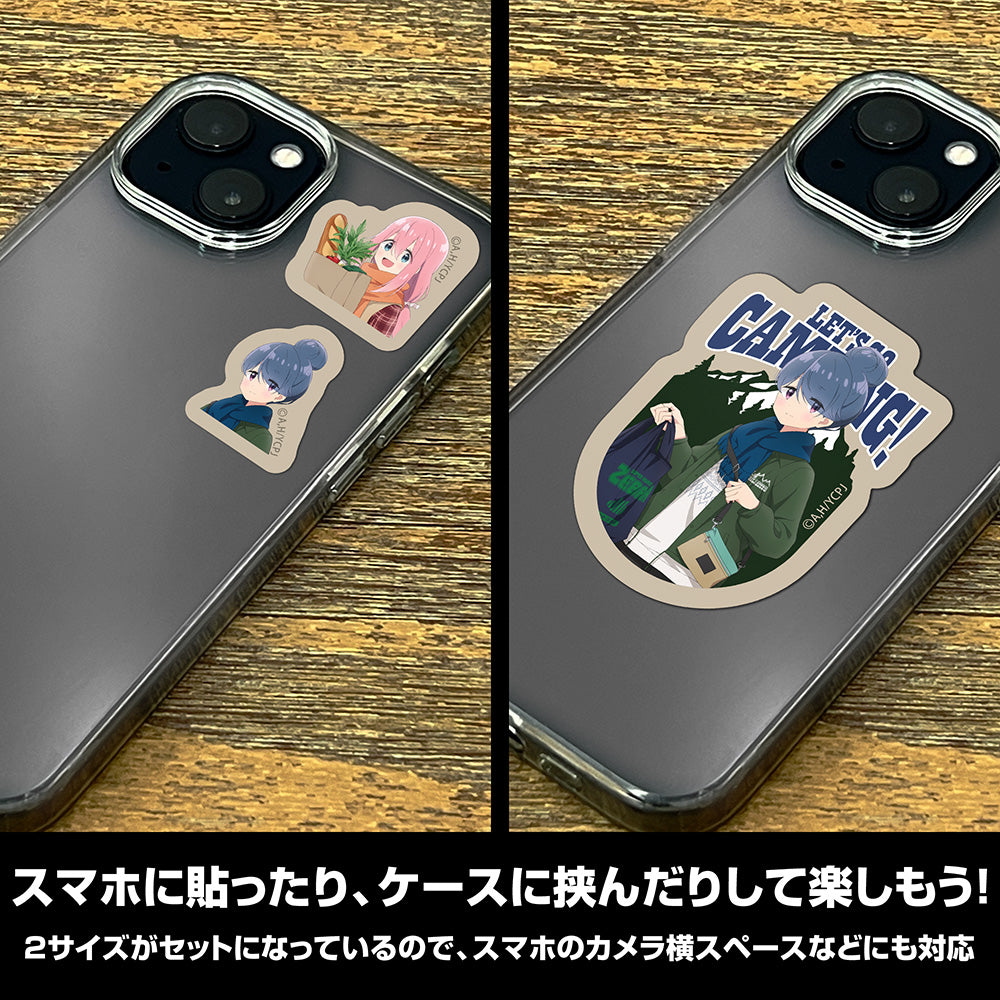 【予約商品】4034-2588 描き下ろし リン＆なでしこ ミニステッカーセット ゼブラでお買い物Ver.