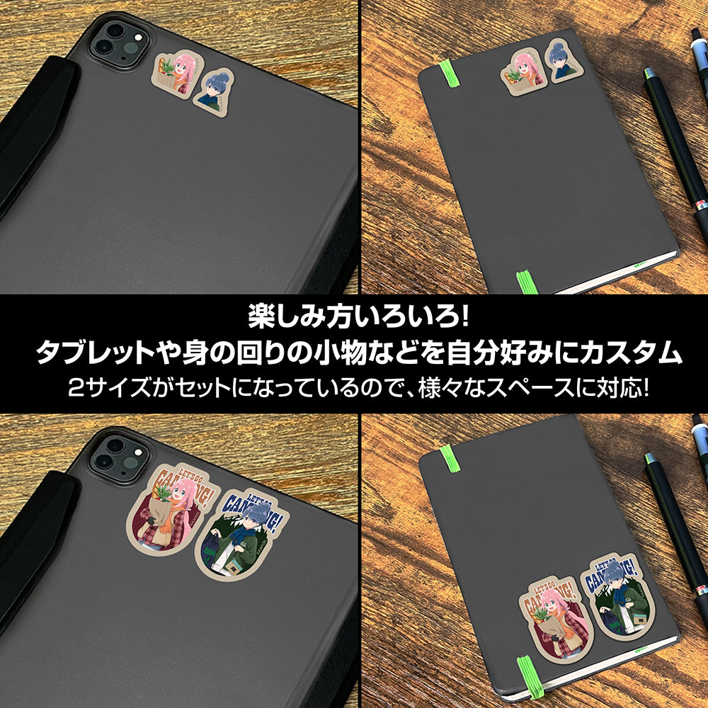 【予約商品】4034-2588 描き下ろし リン＆なでしこ ミニステッカーセット ゼブラでお買い物Ver.