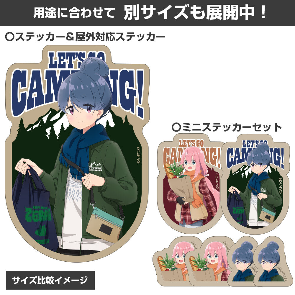 【予約商品】4034-2588 描き下ろし リン＆なでしこ ミニステッカーセット ゼブラでお買い物Ver.