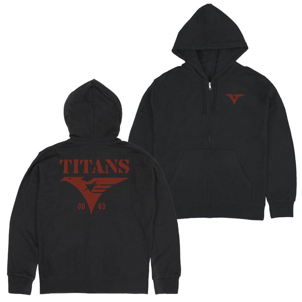 【予約商品】0205-0095 ティターンズU.C.0083 ジップパーカー/BLACK-XXL