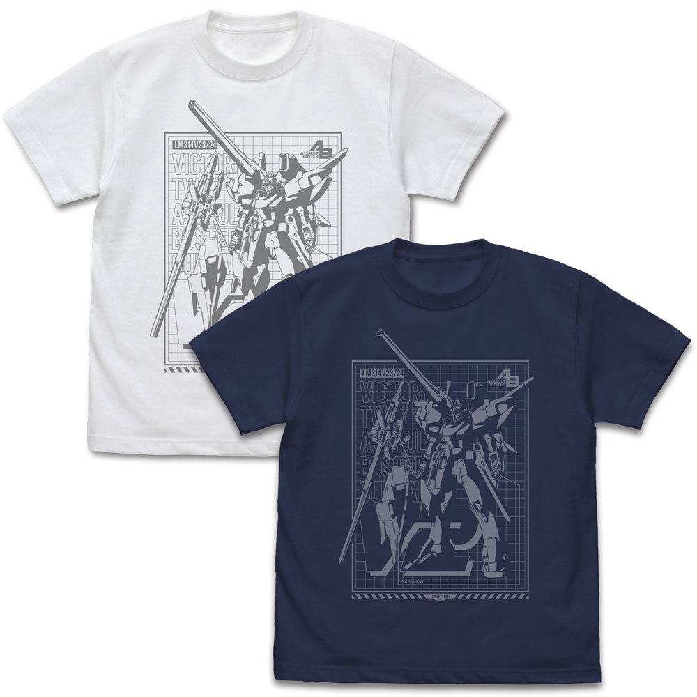 【予約商品】0205-0099 Ｖ２アサルトバスターガンダム Tシャツ/WHITE-M