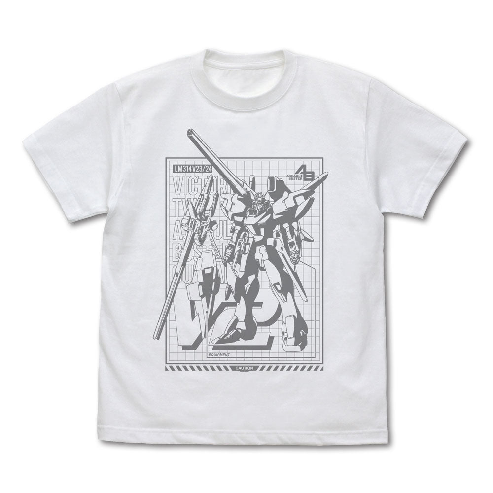 【予約商品】0205-0099 Ｖ２アサルトバスターガンダム Tシャツ/WHITE-M