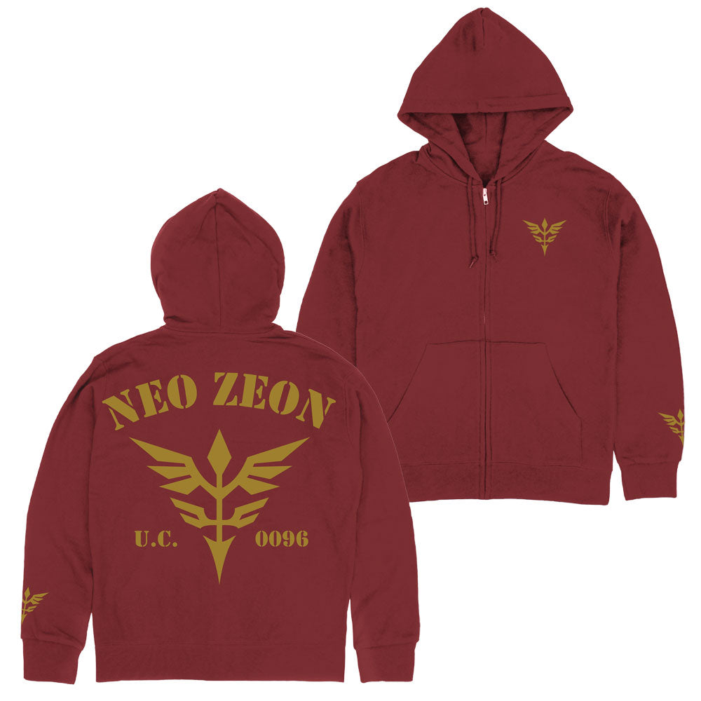 【予約商品】0205-0109 ネオ・ジオンU.C.0096 ジップパーカー/BURGUNDY-XL