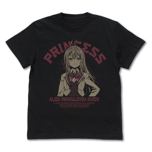 【予約商品】5215-0554 「孤高のお姫様」アーリャ Tシャツ/BLACK-S