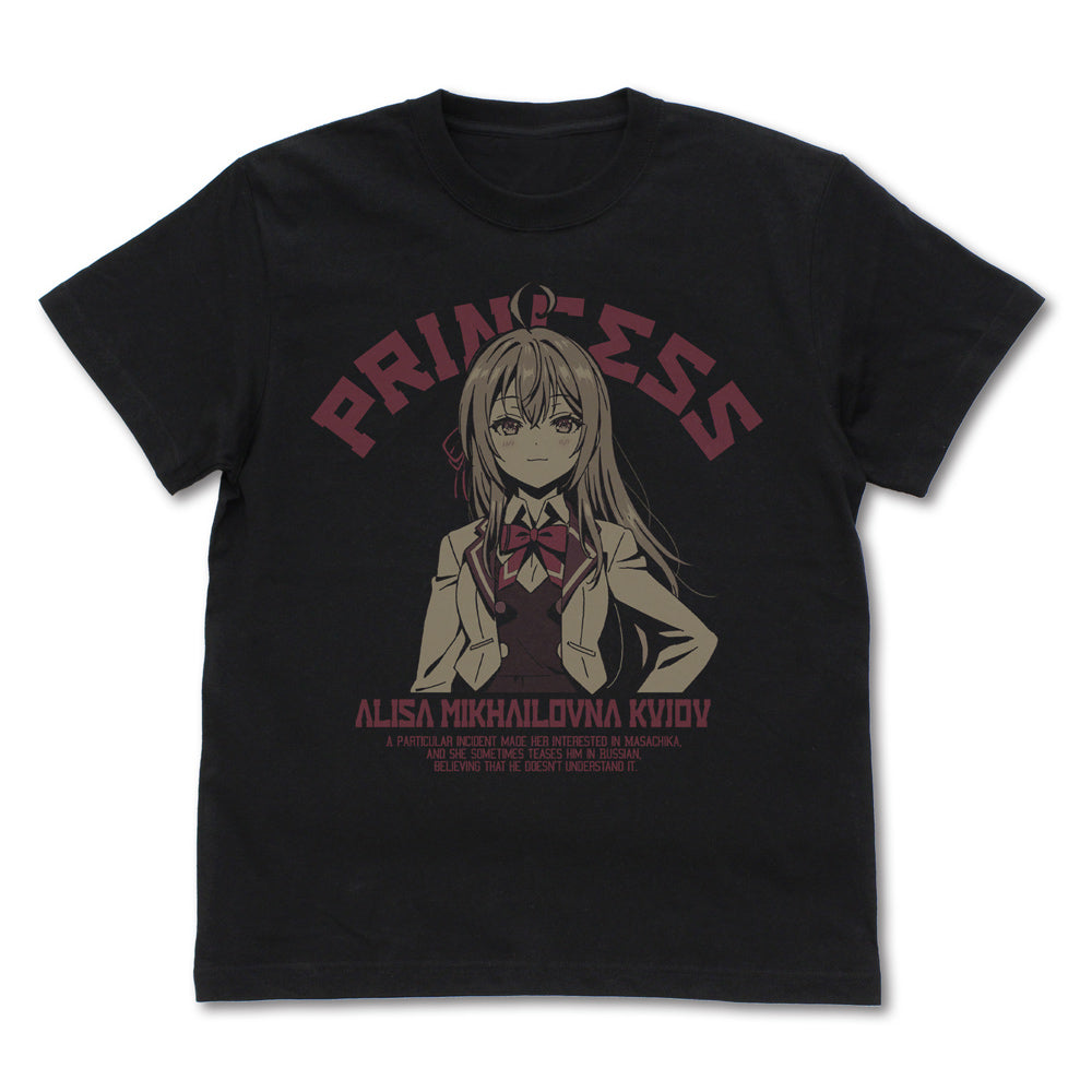 【予約商品】5215-0554 「孤高のお姫様」アーリャ Tシャツ/BLACK-M