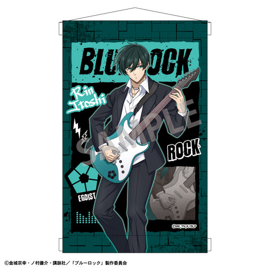 【予約商品】ブルーロック　A4タペストリー＿糸師 凛／ロックバンド