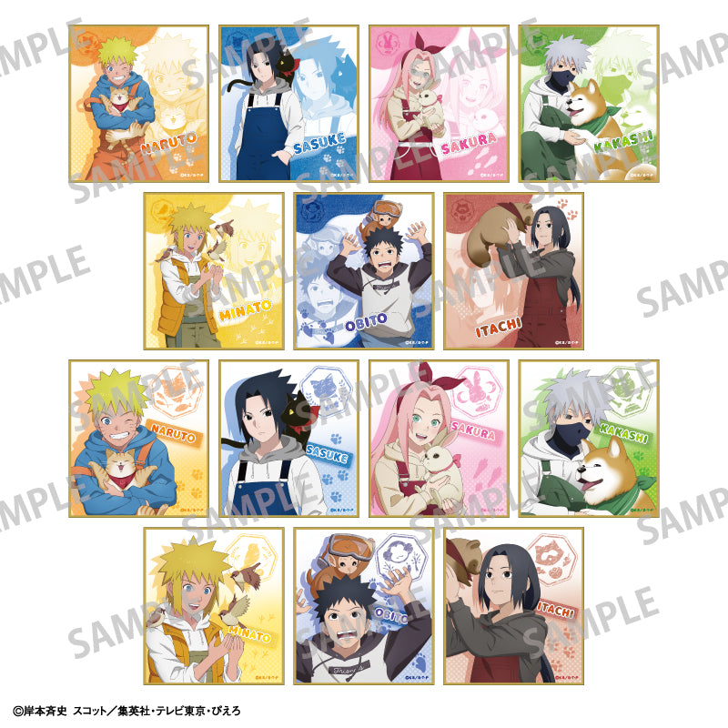 【予約商品】NARUTO-ナルト- 疾風伝　トレーディングミニ色紙＿少年期×アニマル