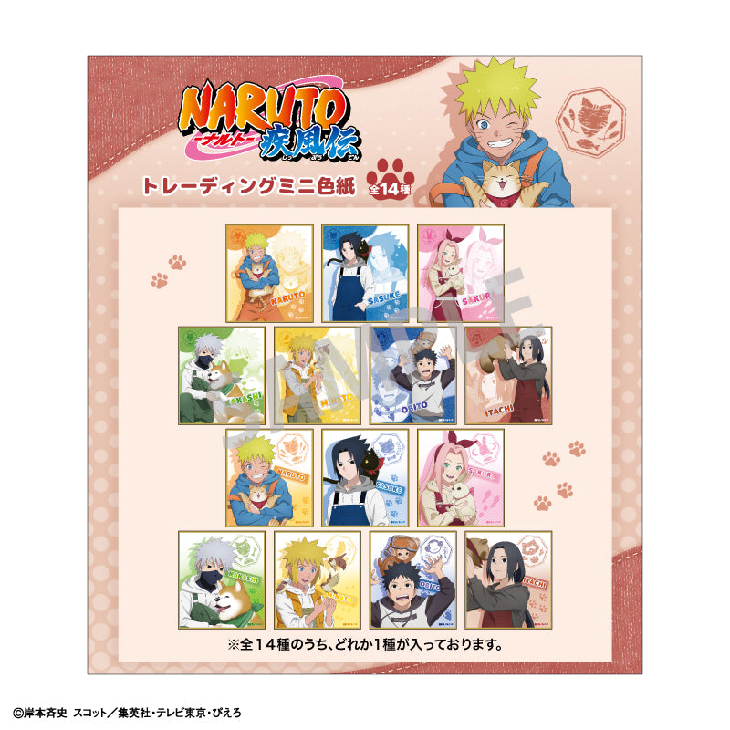【予約商品】NARUTO-ナルト- 疾風伝　トレーディングミニ色紙＿少年期×アニマル