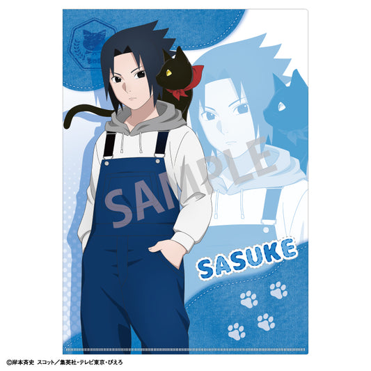 【予約商品】NARUTO-ナルト- 疾風伝　A4シングルクリアファイル＿うちはサスケ／少年期×アニマル