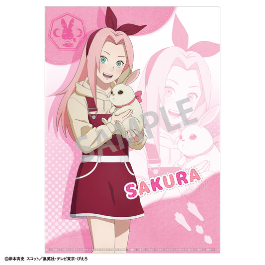【予約商品】NARUTO-ナルト- 疾風伝　A4シングルクリアファイル＿春野サクラ／少年期×アニマル