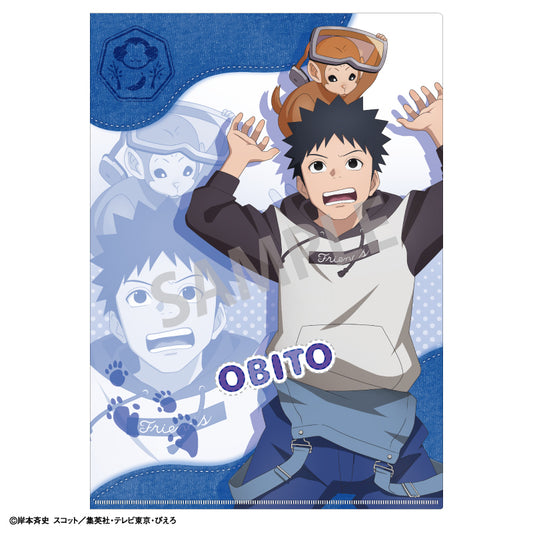 【予約商品】NARUTO-ナルト- 疾風伝　A4シングルクリアファイル＿うちはオビト／少年期×アニマル