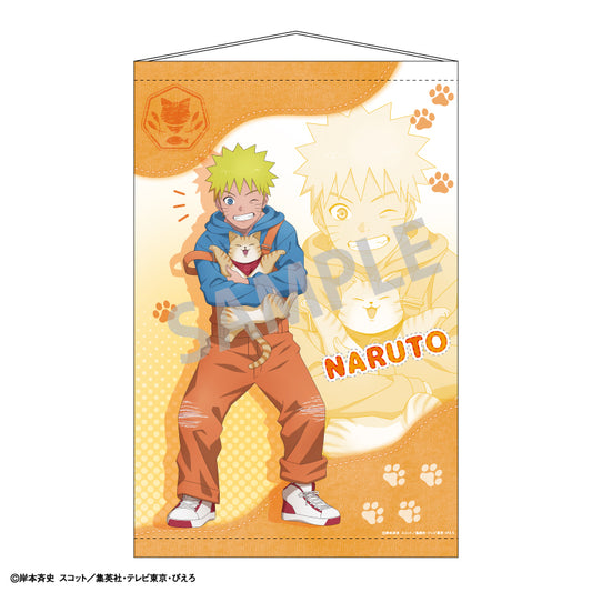 【予約商品】NARUTO-ナルト- 疾風伝　B2タペストリー＿うずまきナルト／少年期×アニマル