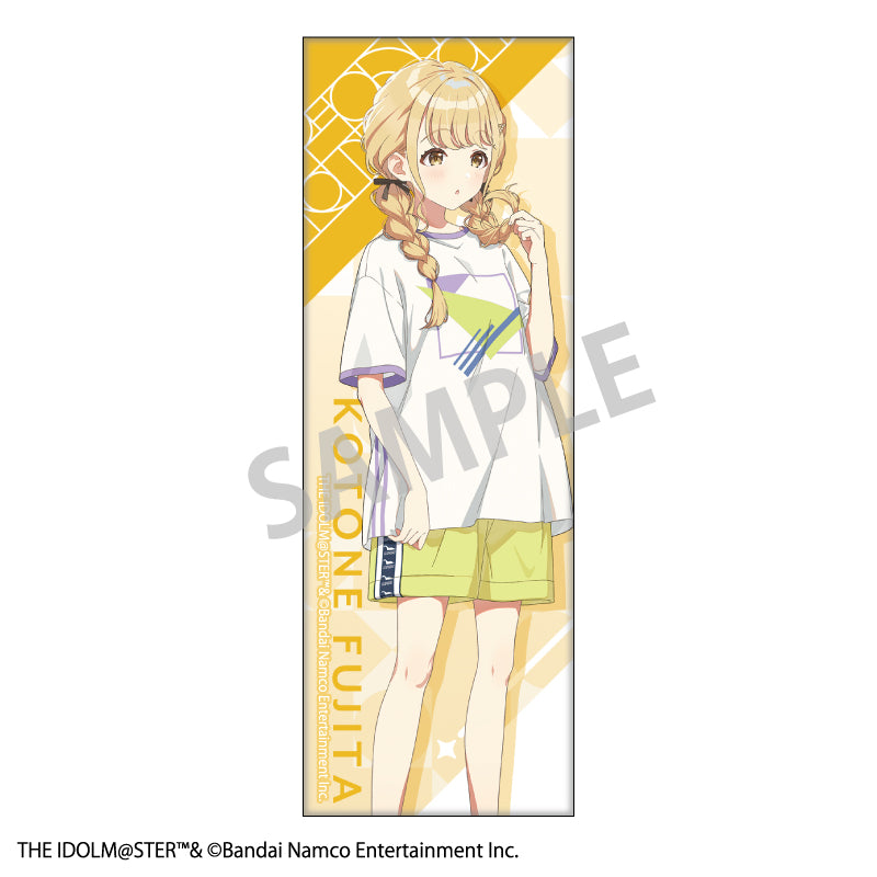 【予約商品】学園アイドルマスター　ロングスクエア缶バッジ＿藤田ことね